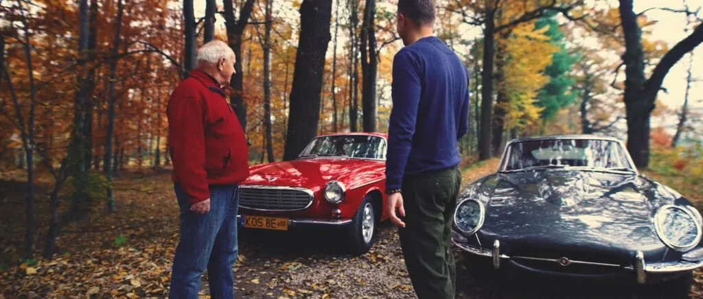 filmy promocyjne, Jaguar e-type, Volvo P1800 S