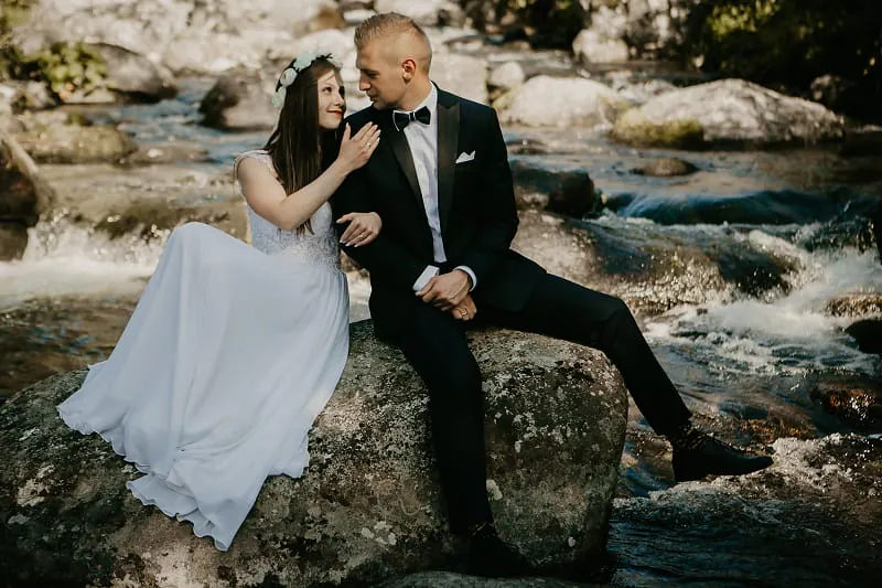 Sesja ślubna w górach Popradzki Staw