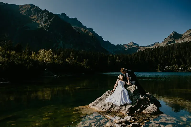 Sesja ślubna w górach Popradzki Staw