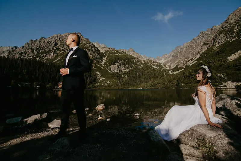 Sesja ślubna w górach Popradzki Staw