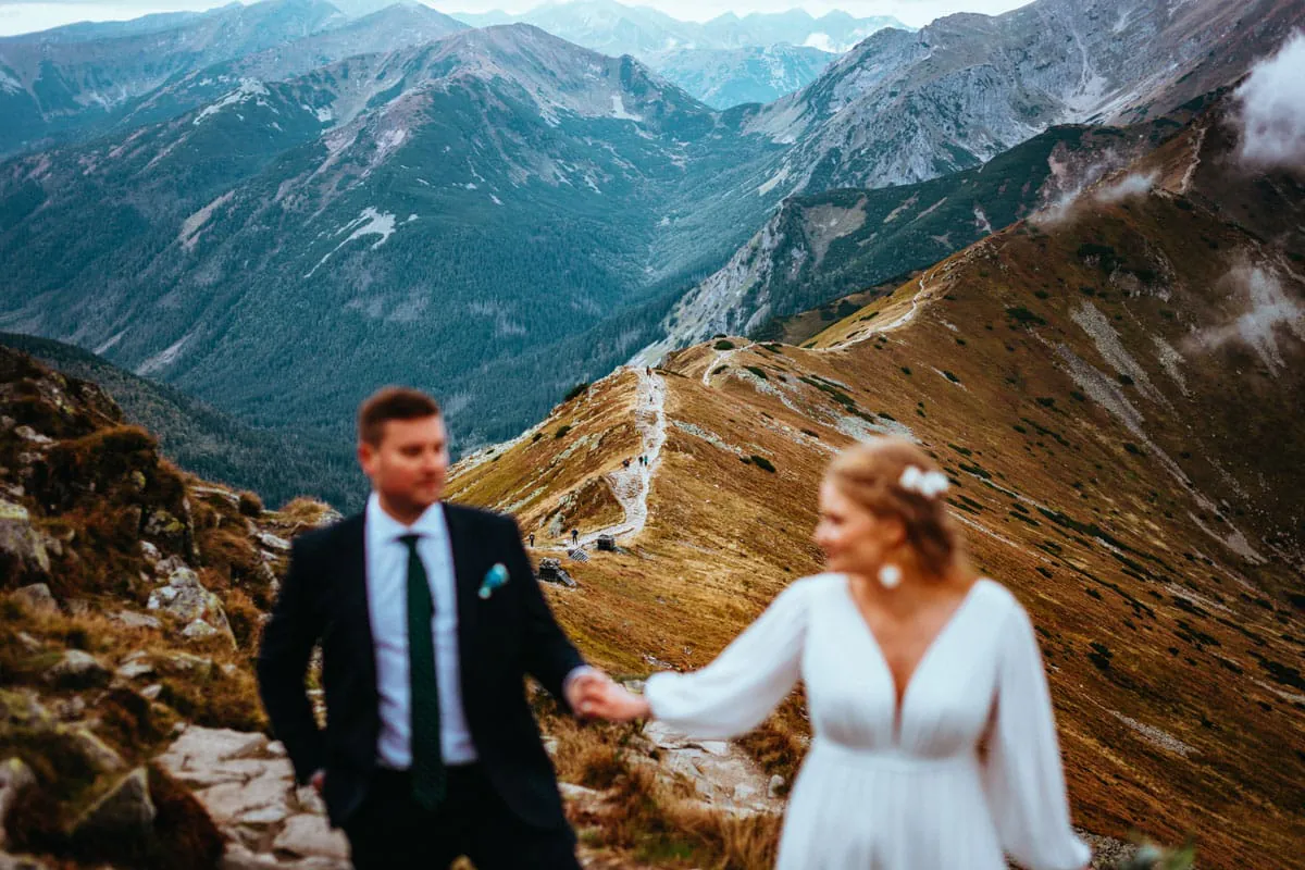 Sesja ślubna w Tatrach na Kasprowym Wierchu