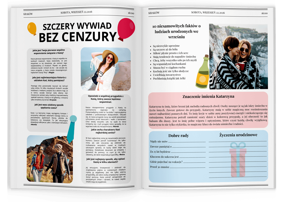 Gazeta na urodziny 18 - 30
