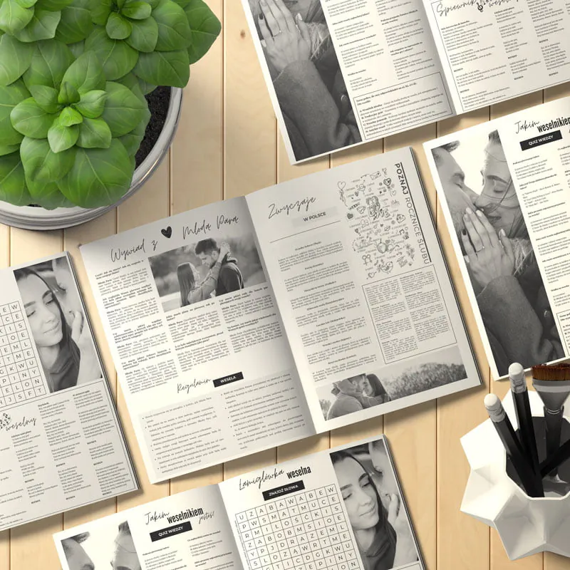 Gazeta weselna szablon