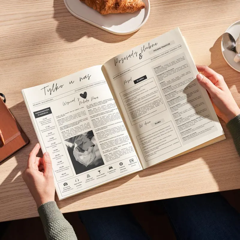 Gazeta weselna szablon