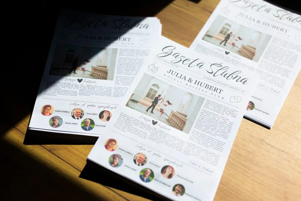 Wydrukowana Gazeta Weselna — egzemplarz 3